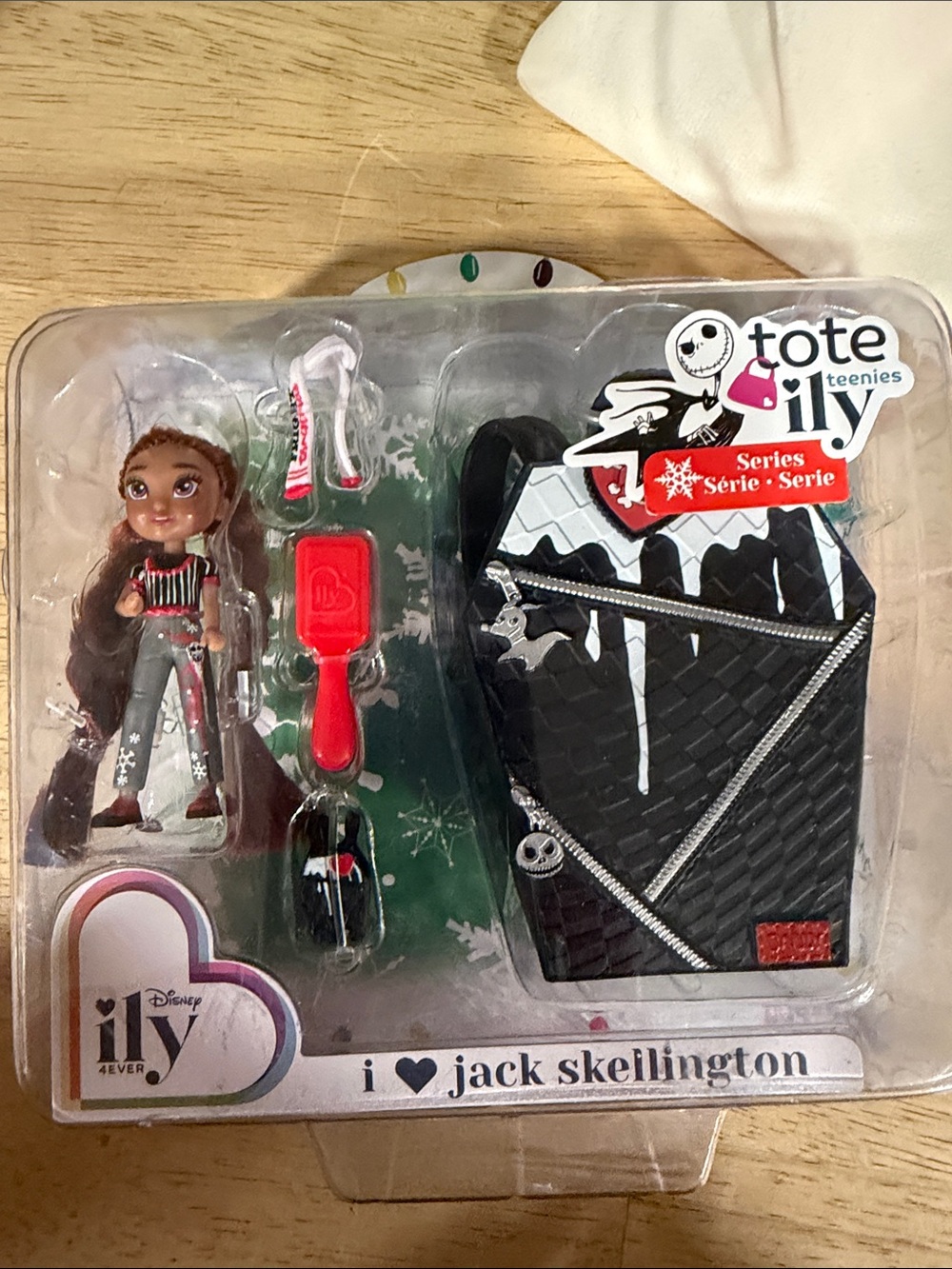 Disney Tote ILY Jack Skellington Doll Set - Black, White, Red